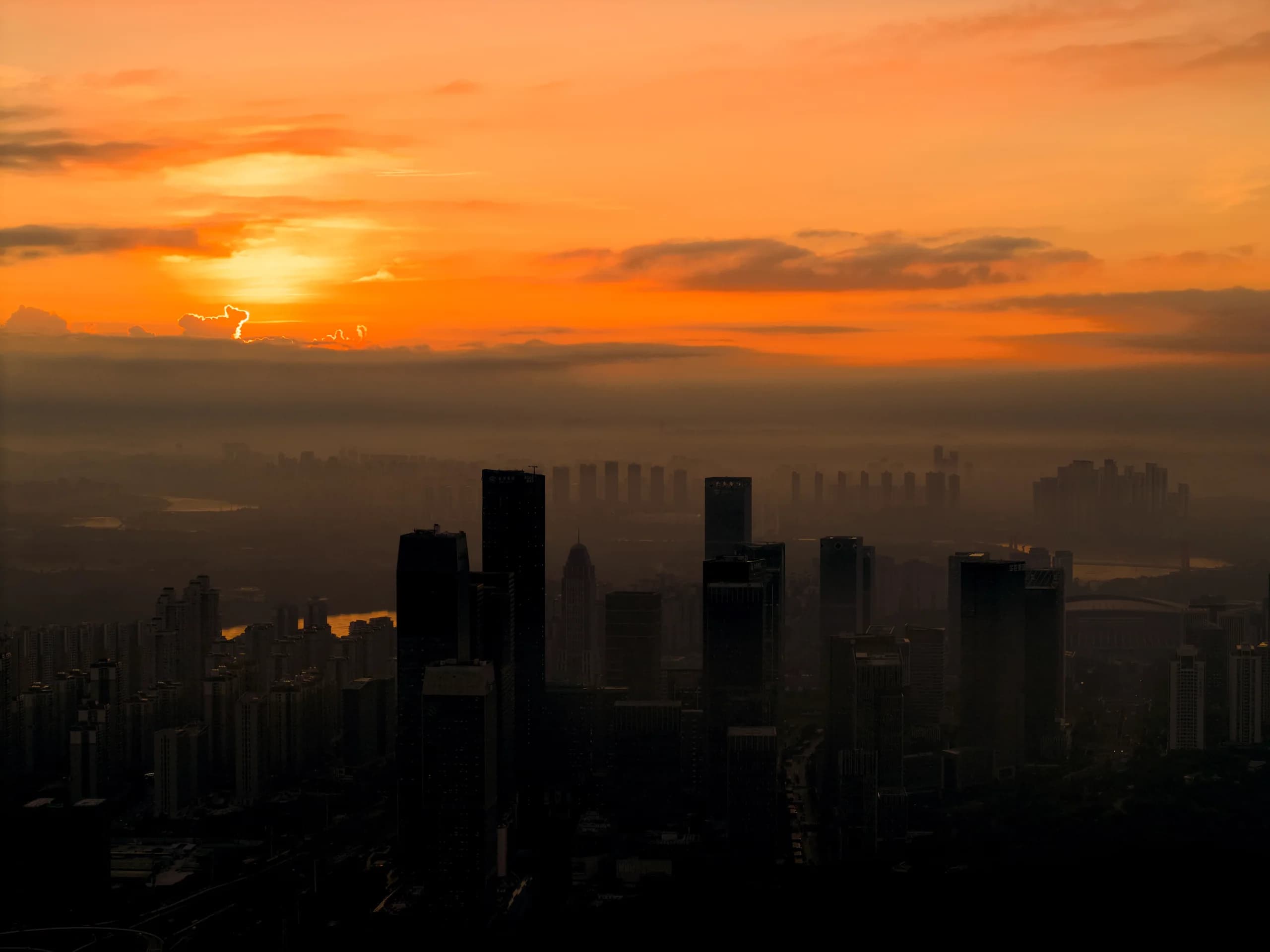 夕阳，第 1 张。